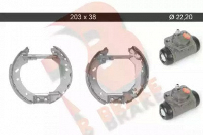 R BRAKE 79rbkt0021 -  Комплект тормозных колодок